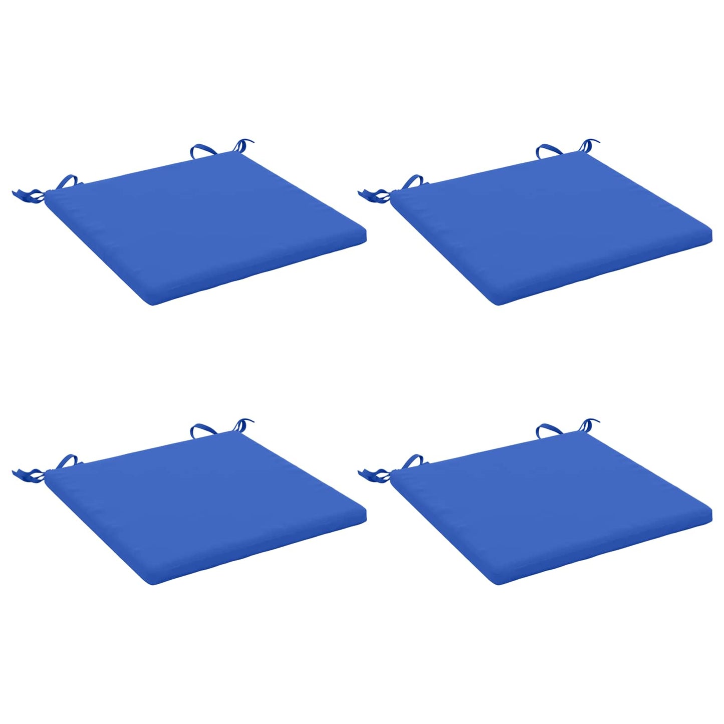 4-Piece Seat Cushions SOEST 4 pcs 100% Polyester Royal Blue