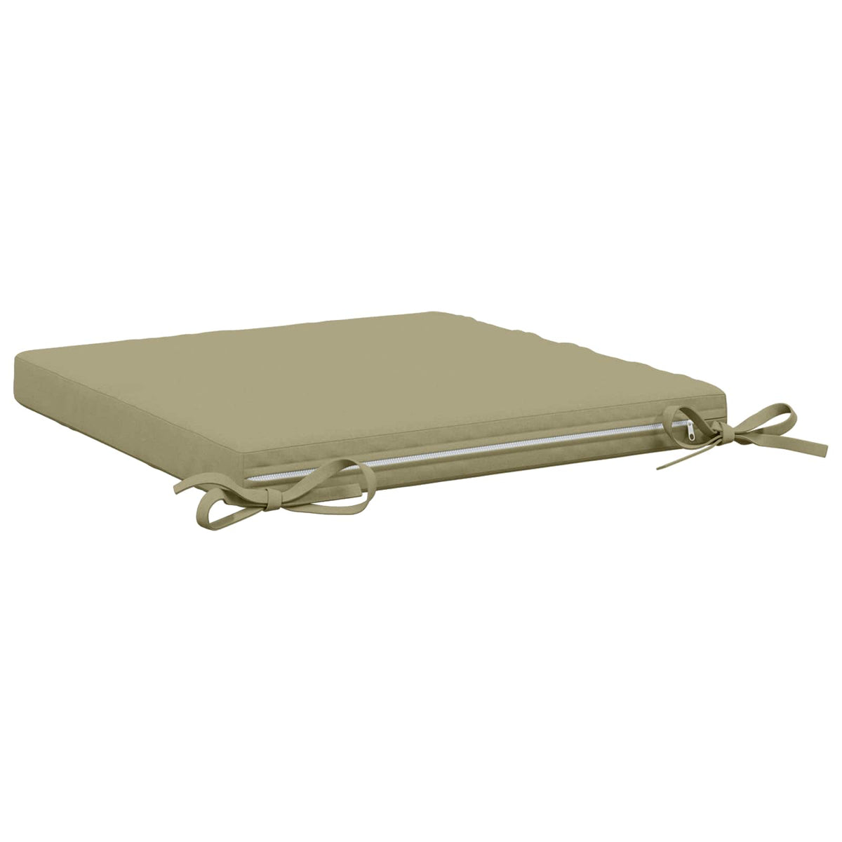 Seat Cushions SOEST 4 pcs 100% Polyester Light Green