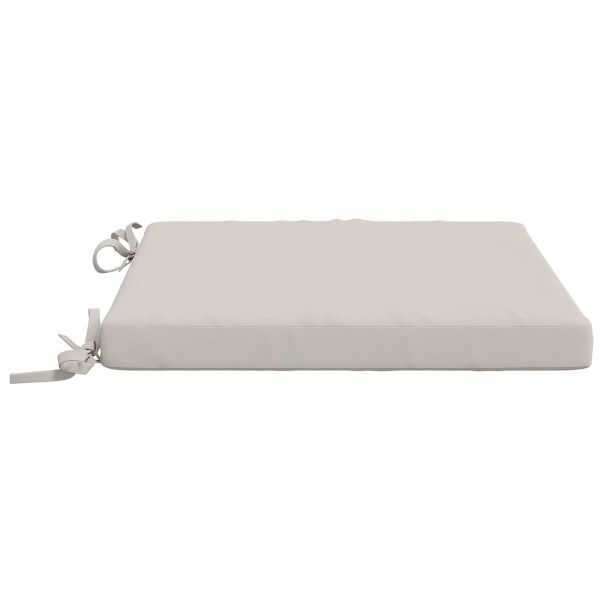 Seat Cushions SOEST 4 pcs 100% Polyester White 50 x 50 x 5 cm