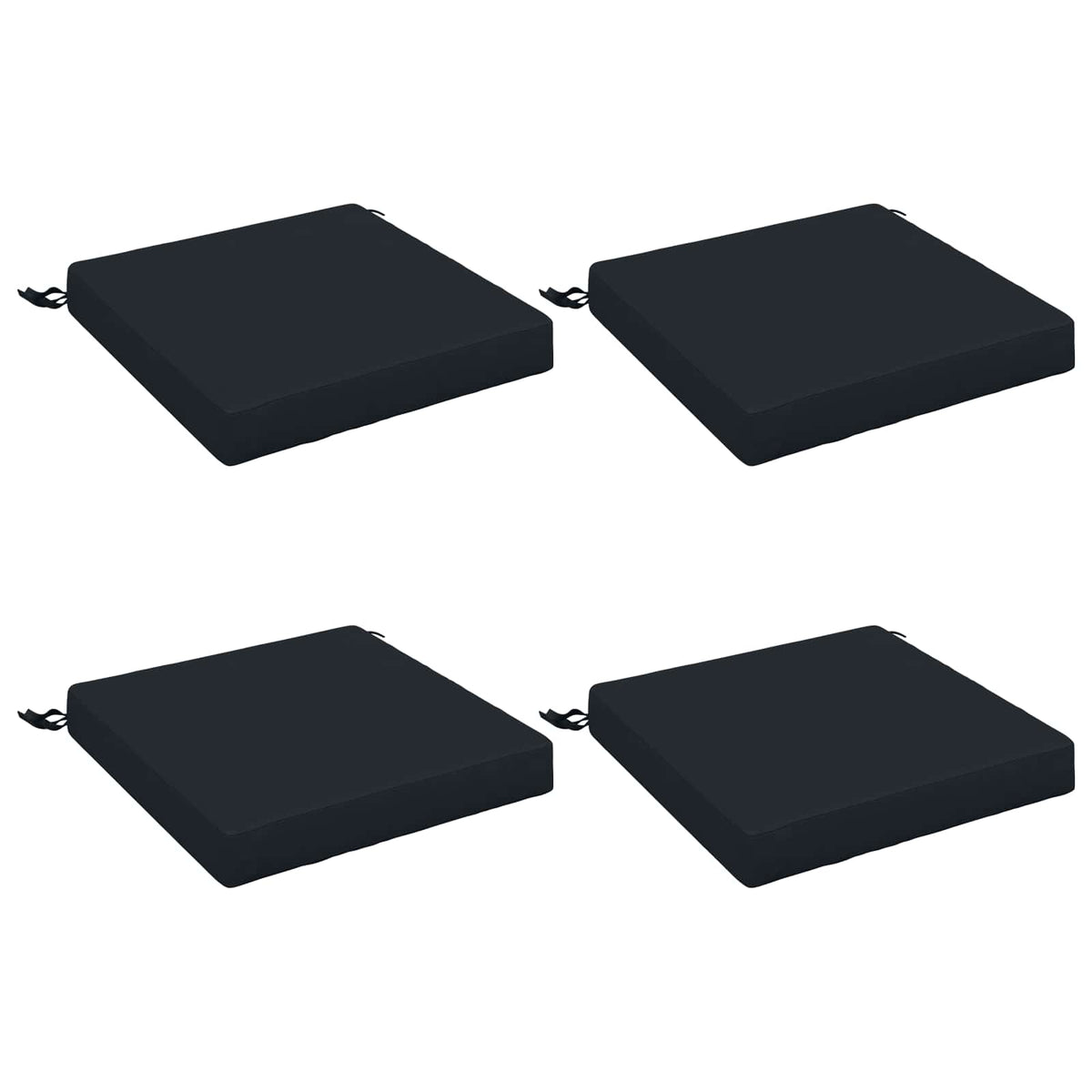 4-Piece Seat Cushions SOEST 4 pcs 100% Polyester Dark Blue