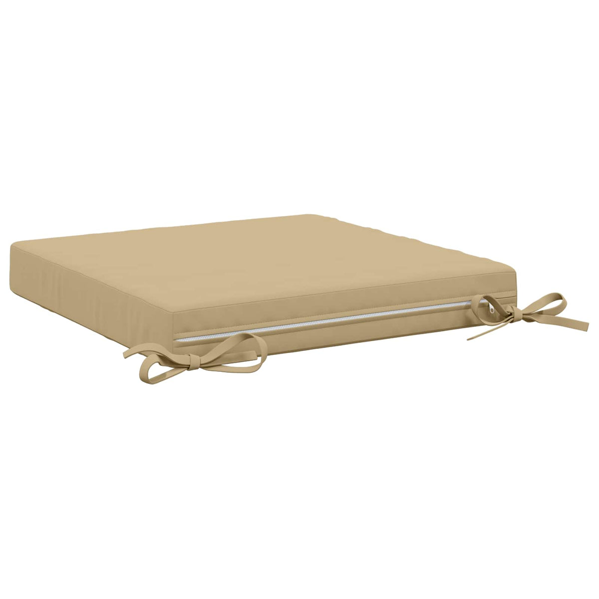 Seat Cushions SOEST 4 pcs 100% Polyester Beige 50 x 50 x 7 cm