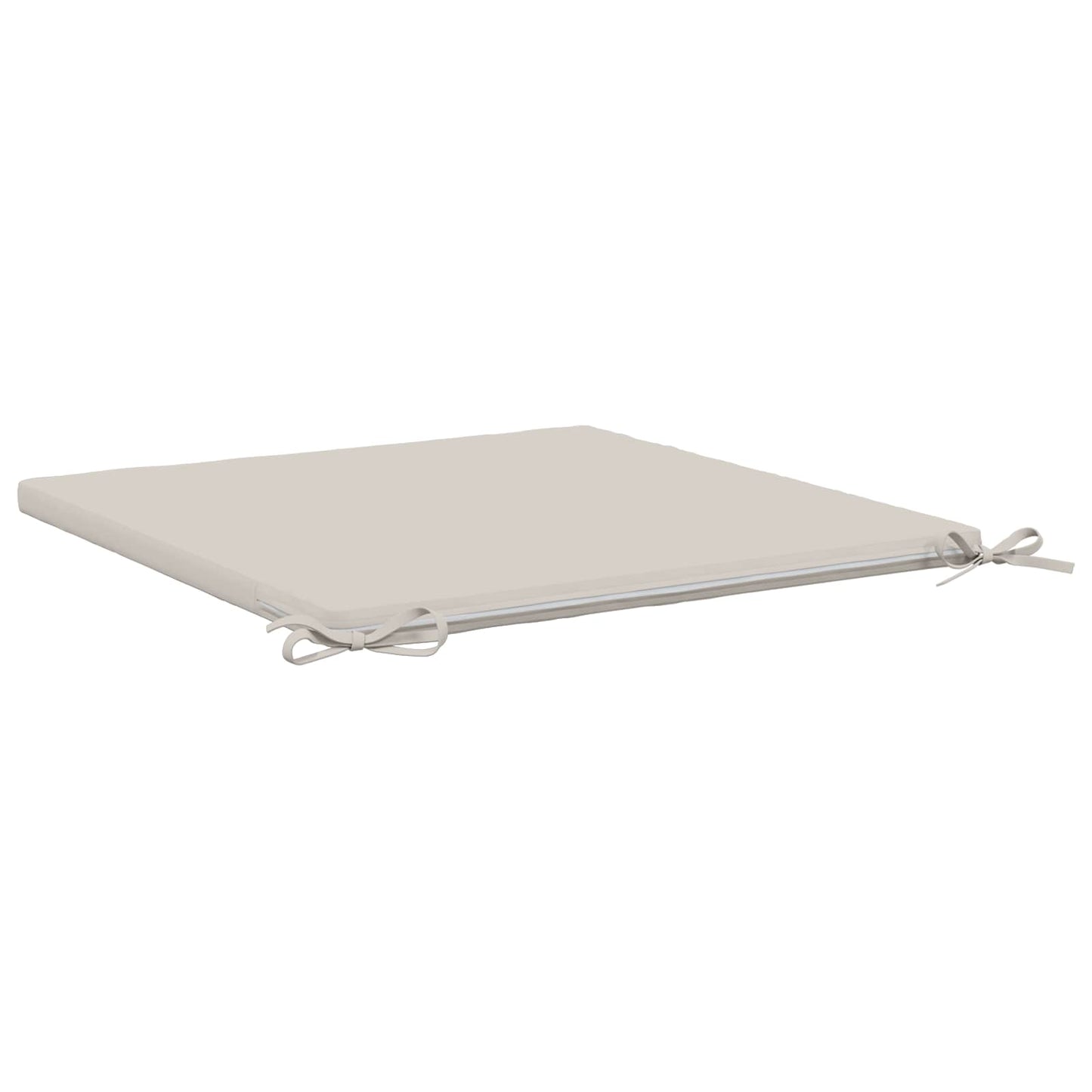 1-Piece Seat Cushion SOEST 100% Polyester White 60 x 60 x 3 cm