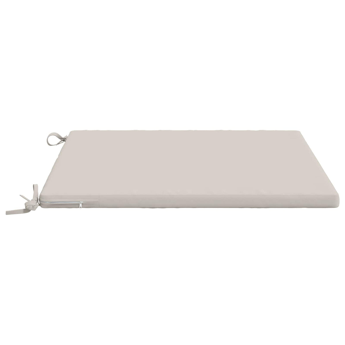 1-Piece Seat Cushion SOEST 100% Polyester White 60 x 60 x 3 cm
