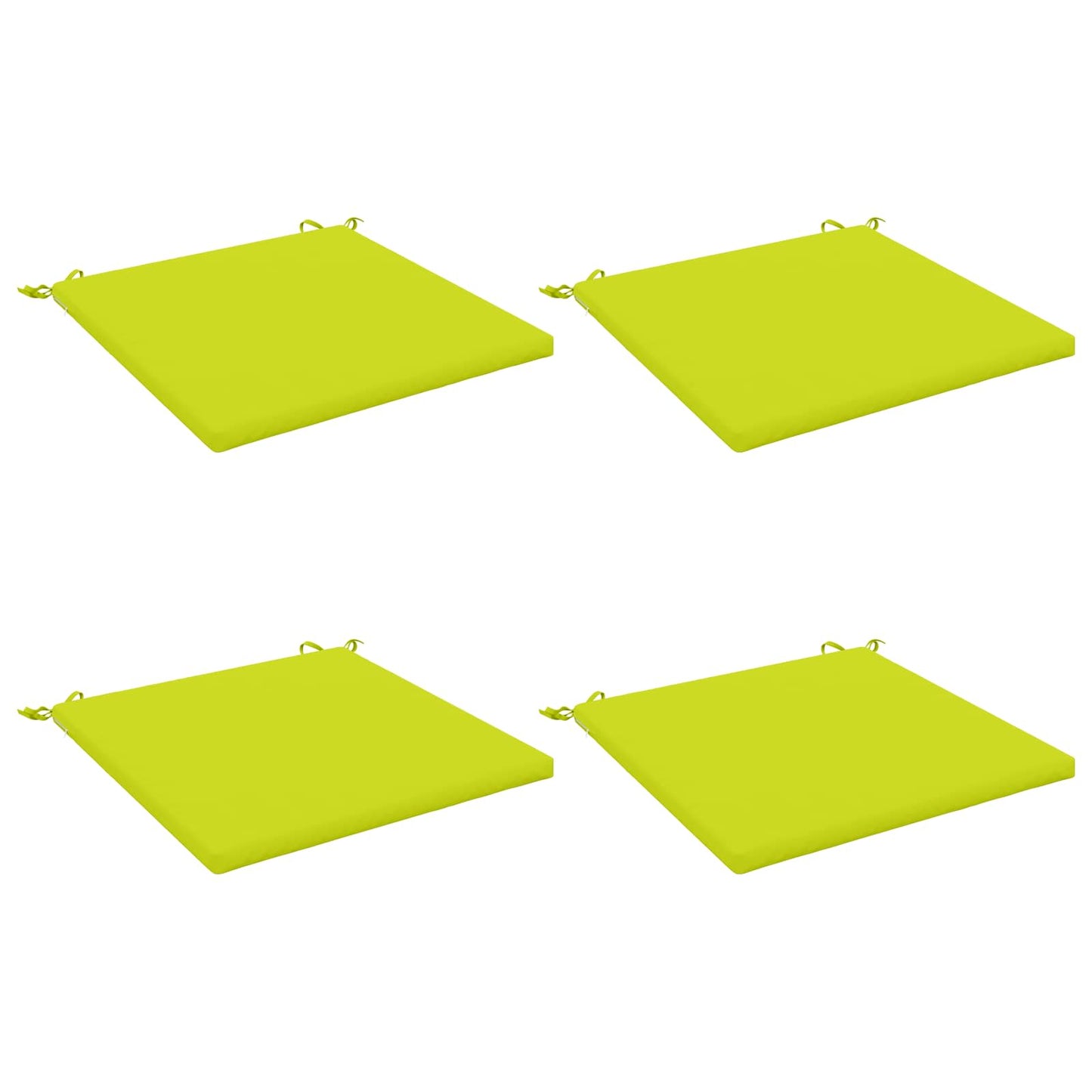 4-Piece Seat Cushions SOEST 4 pcs 100% Polyester Bright Green