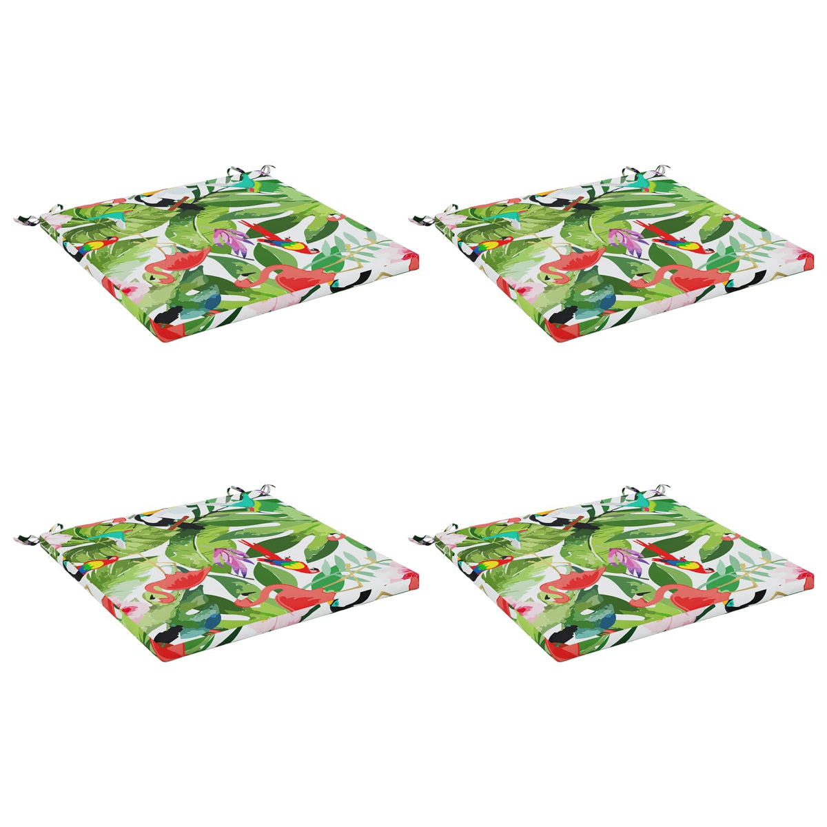 4-Piece Seat Cushions SOEST 4 pcs 100% Polyester Multicolour