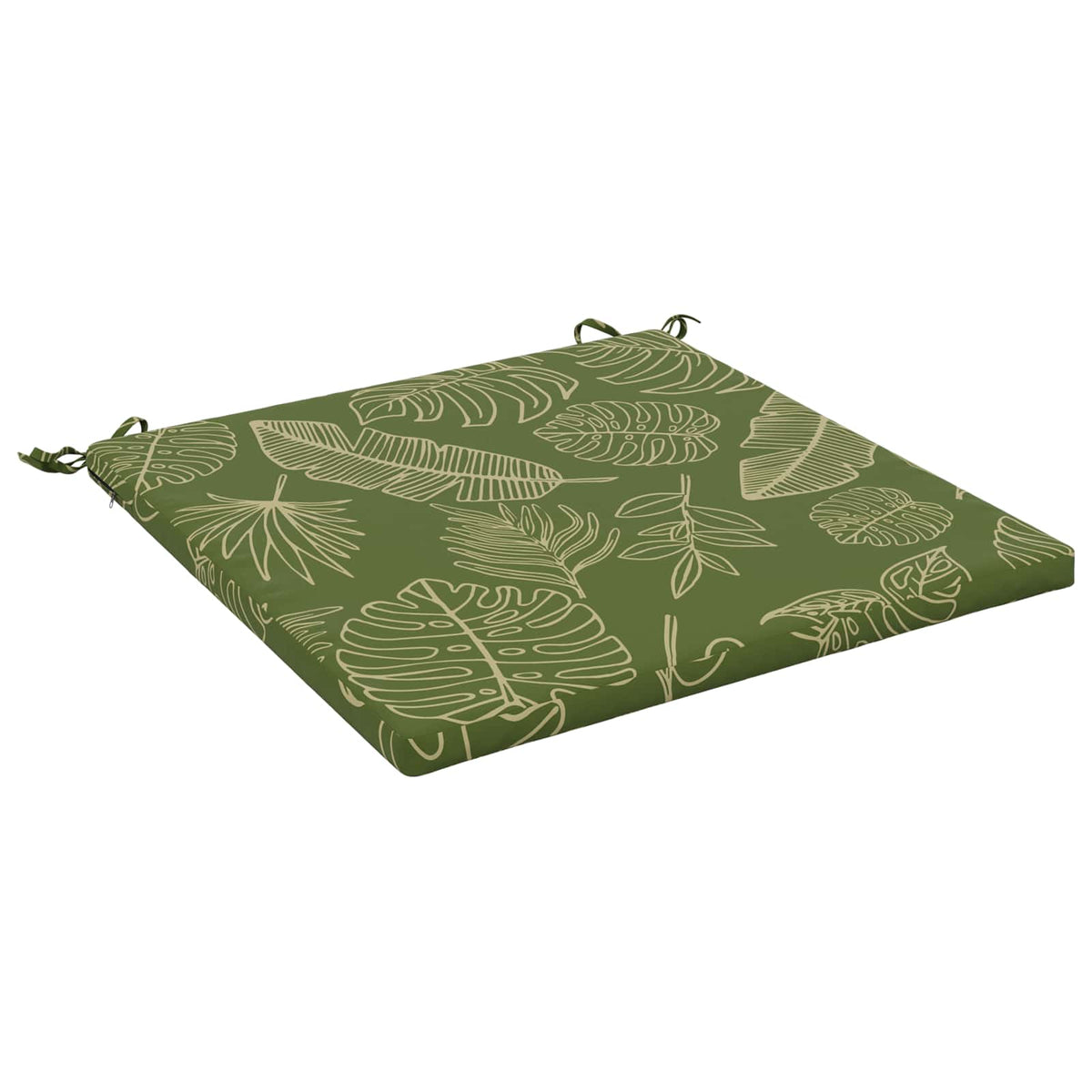 Seat Cushions SOEST 100% Polyester Leaf Design 60 x 60 x 3 cm