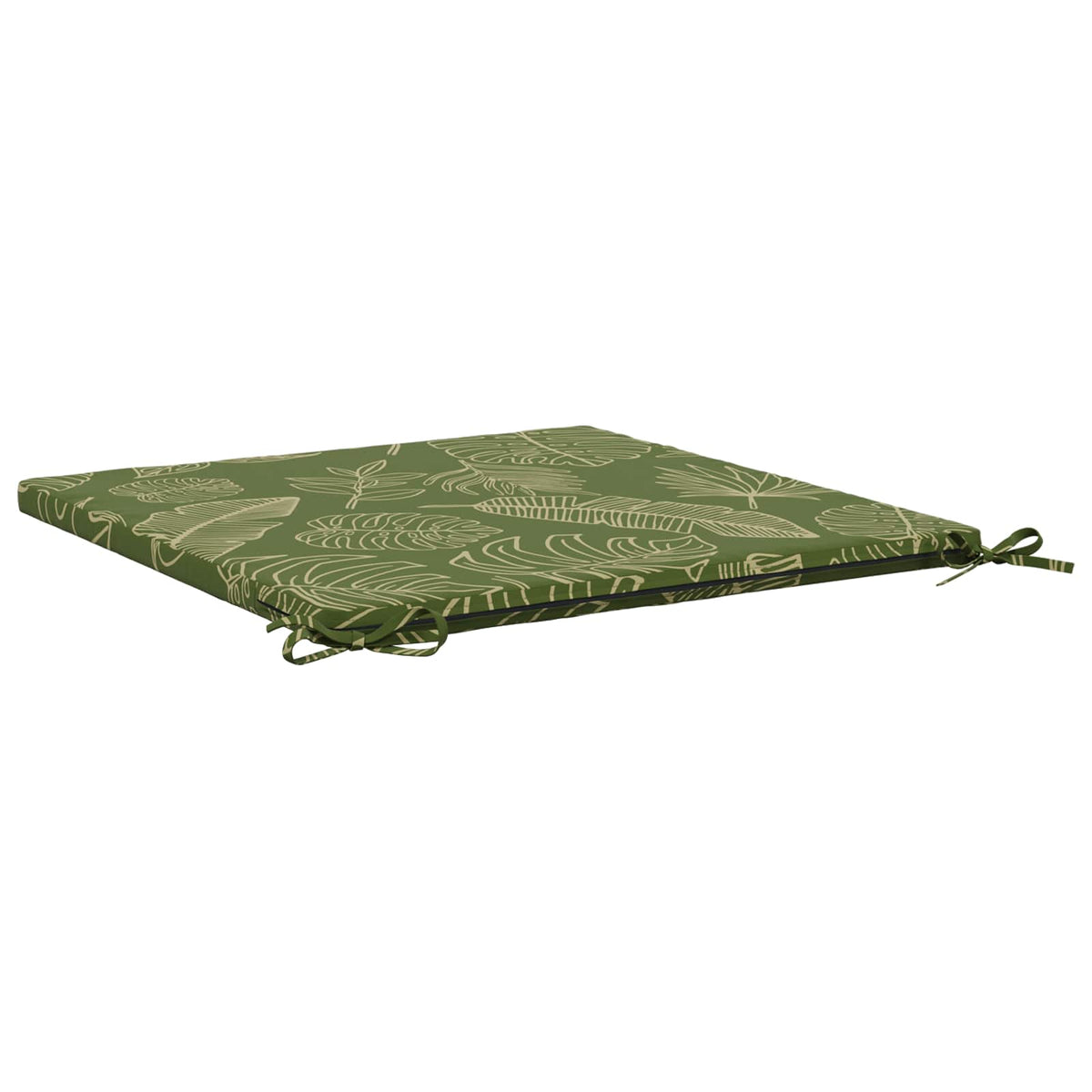 Seat Cushions SOEST 100% Polyester Leaf Design 60 x 60 x 3 cm