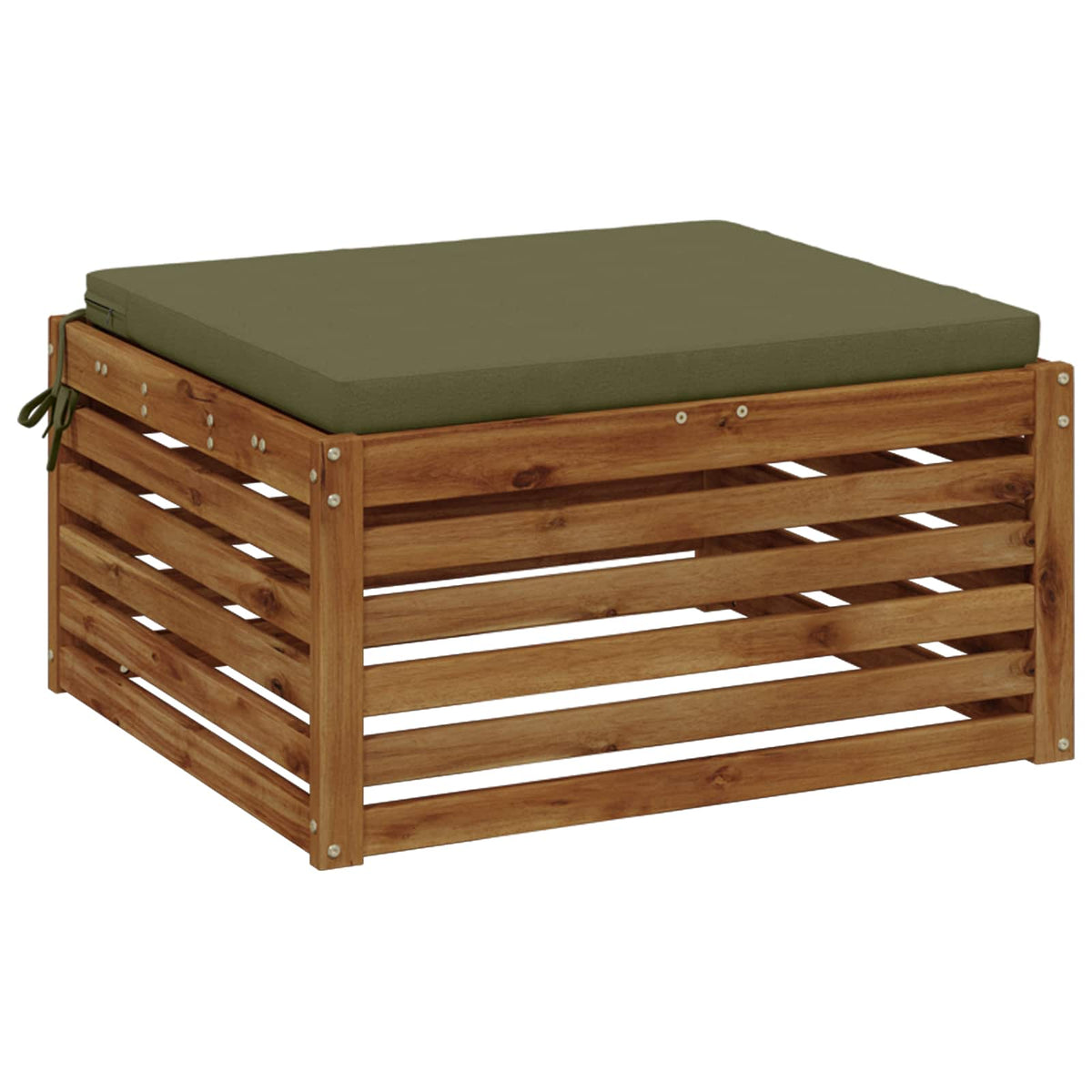 Seat Cushions SOEST 100% Polyester Olive Green 60 x 60 x 5 cm