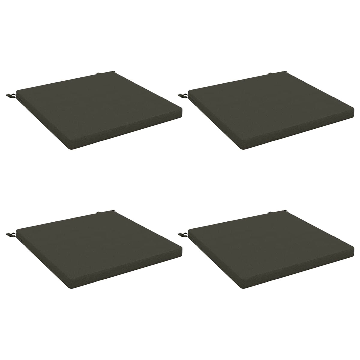 Seat Cushions SOEST 4 pcs 100% Polyester Anthracite