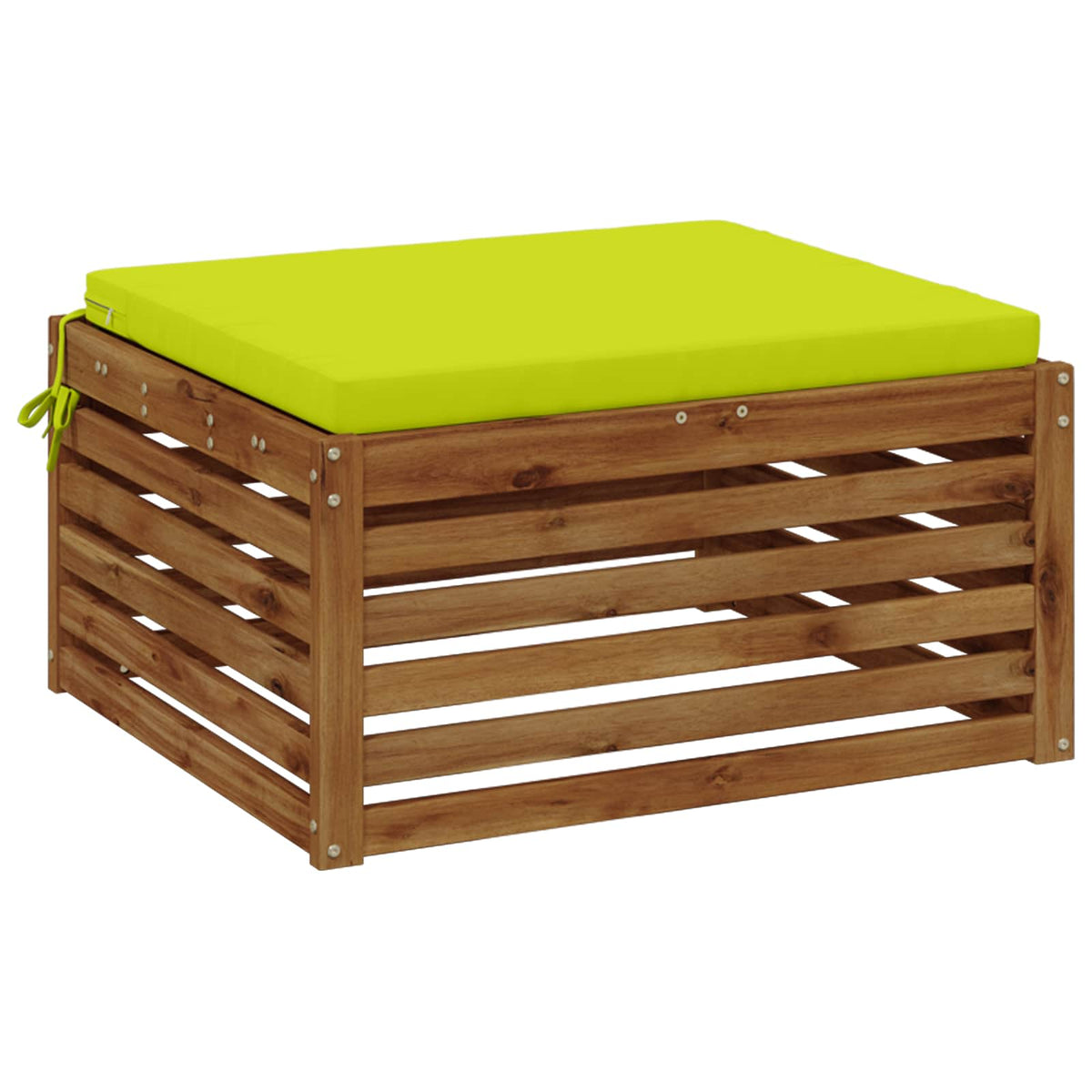 Seat Cushions SOEST 100% Polyester Bright Green 60 x 60 x 5 cm