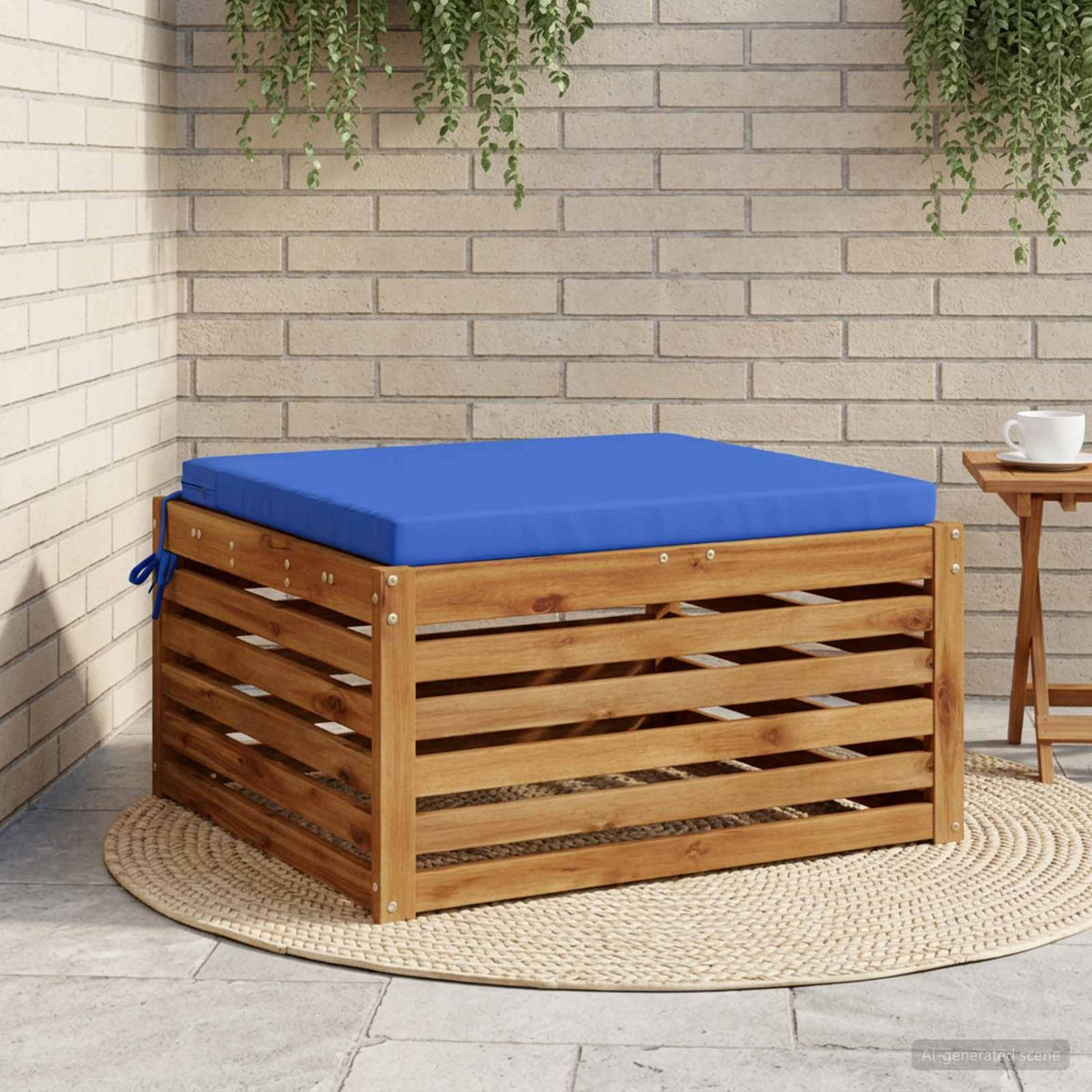 Seat Cushions SOEST 100% Polyester Royal Blue 60 x 60 x 5 cm