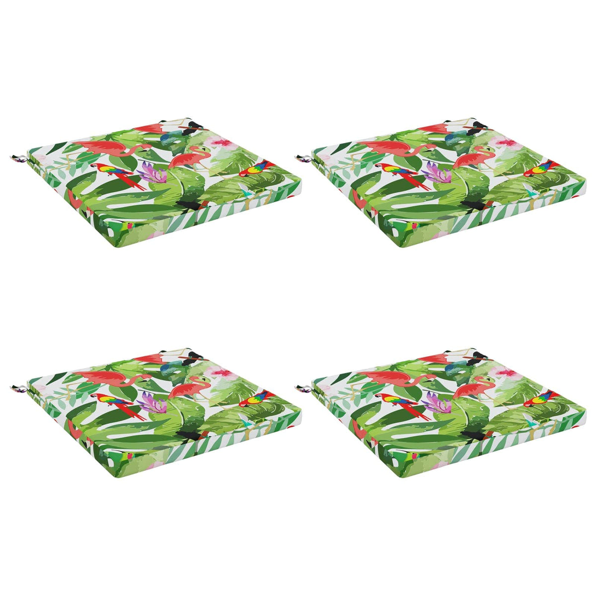 4-Piece Seat Cushions SOEST 4 pcs 100% Polyester Multicolour