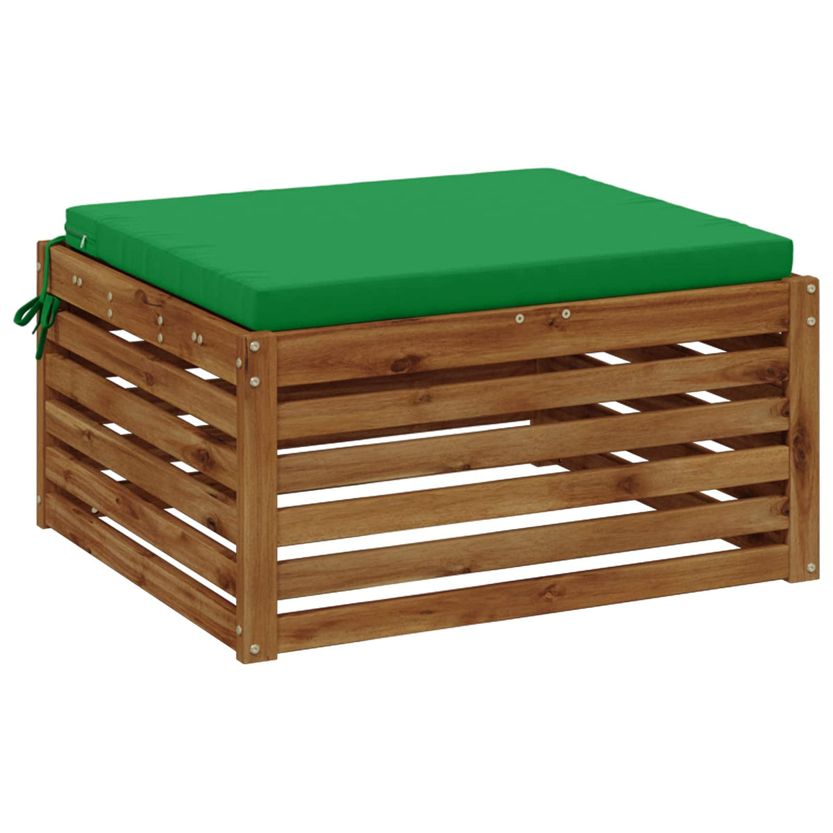 1-Piece Seat Cushion SOEST 100% Polyester Green 60 x 60 x 5 cm
