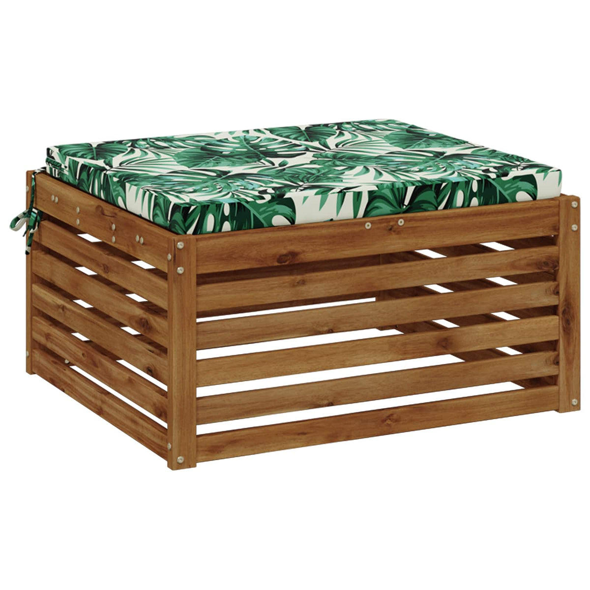 Seat Cushions SOEST 100% Polyester Leaf Pattern 60 x 60 x 5 cm