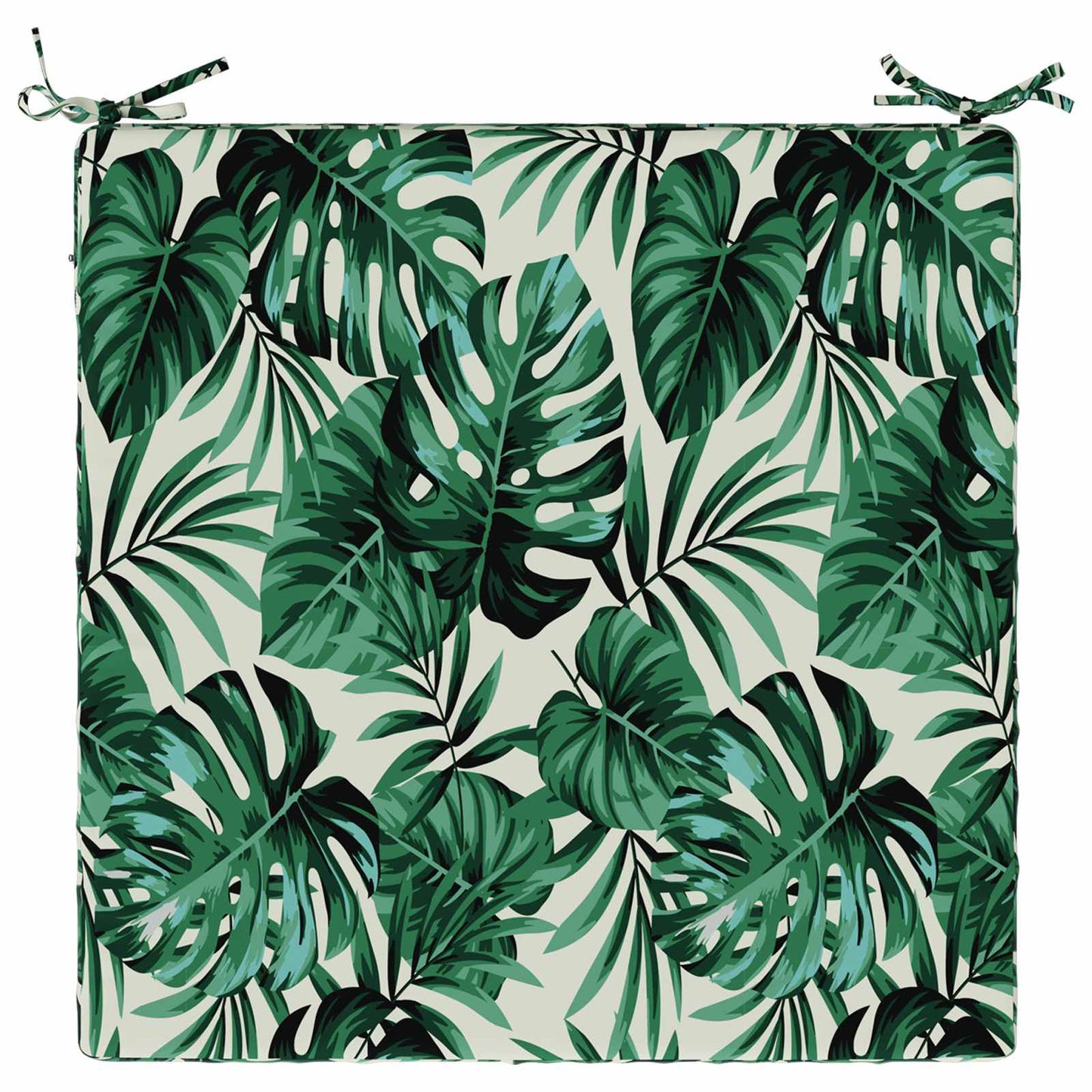 4-Piece Seat Cushions SOEST 4 pcs 100% Polyester Leaf Pattern