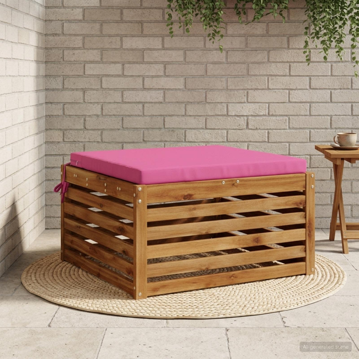 Seat Cushions SOEST 100% Polyester Pink 70 x 70 x 5 cm