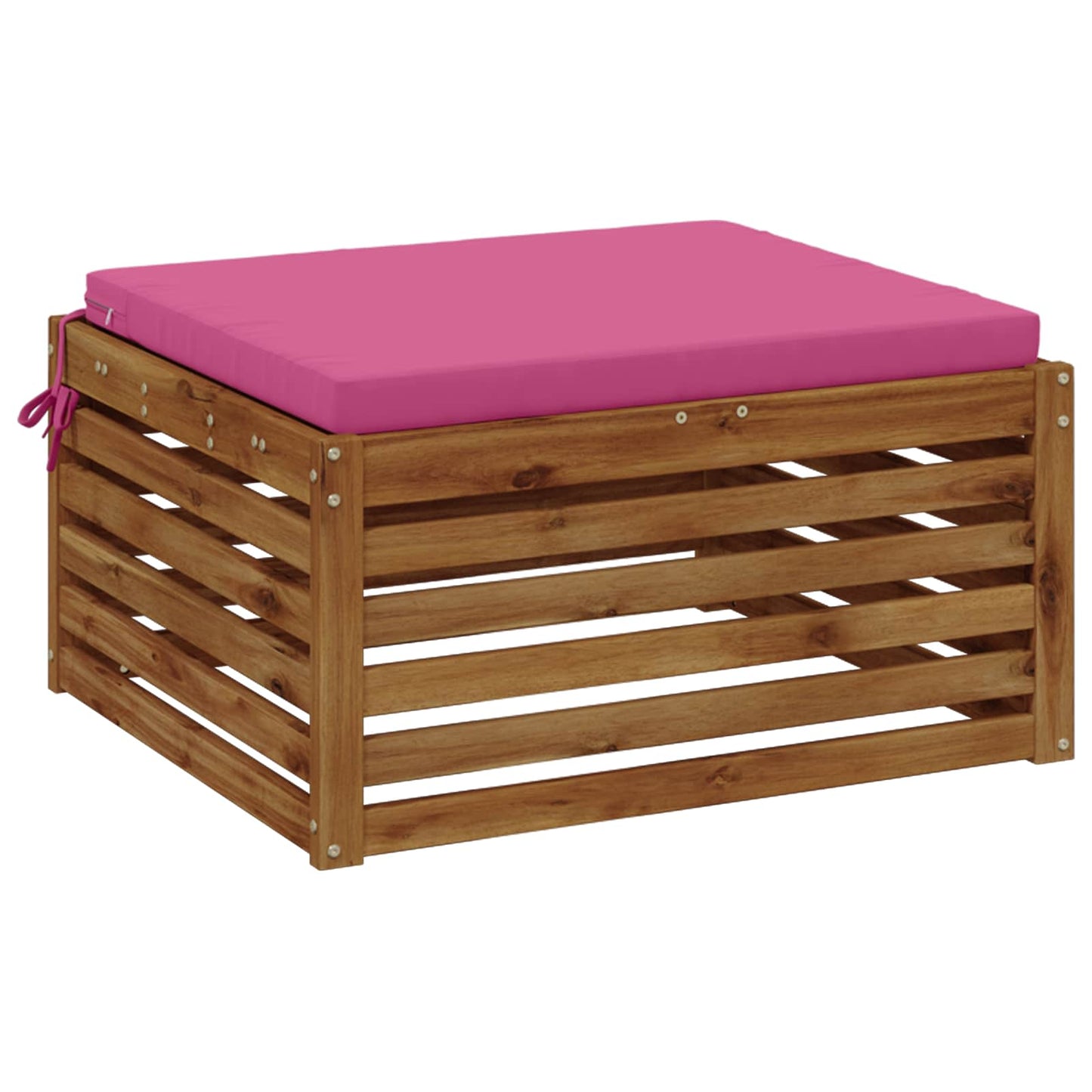 1-Piece Seat Cushion SOEST 100% Polyester Pink 60 x 60 x 5 cm