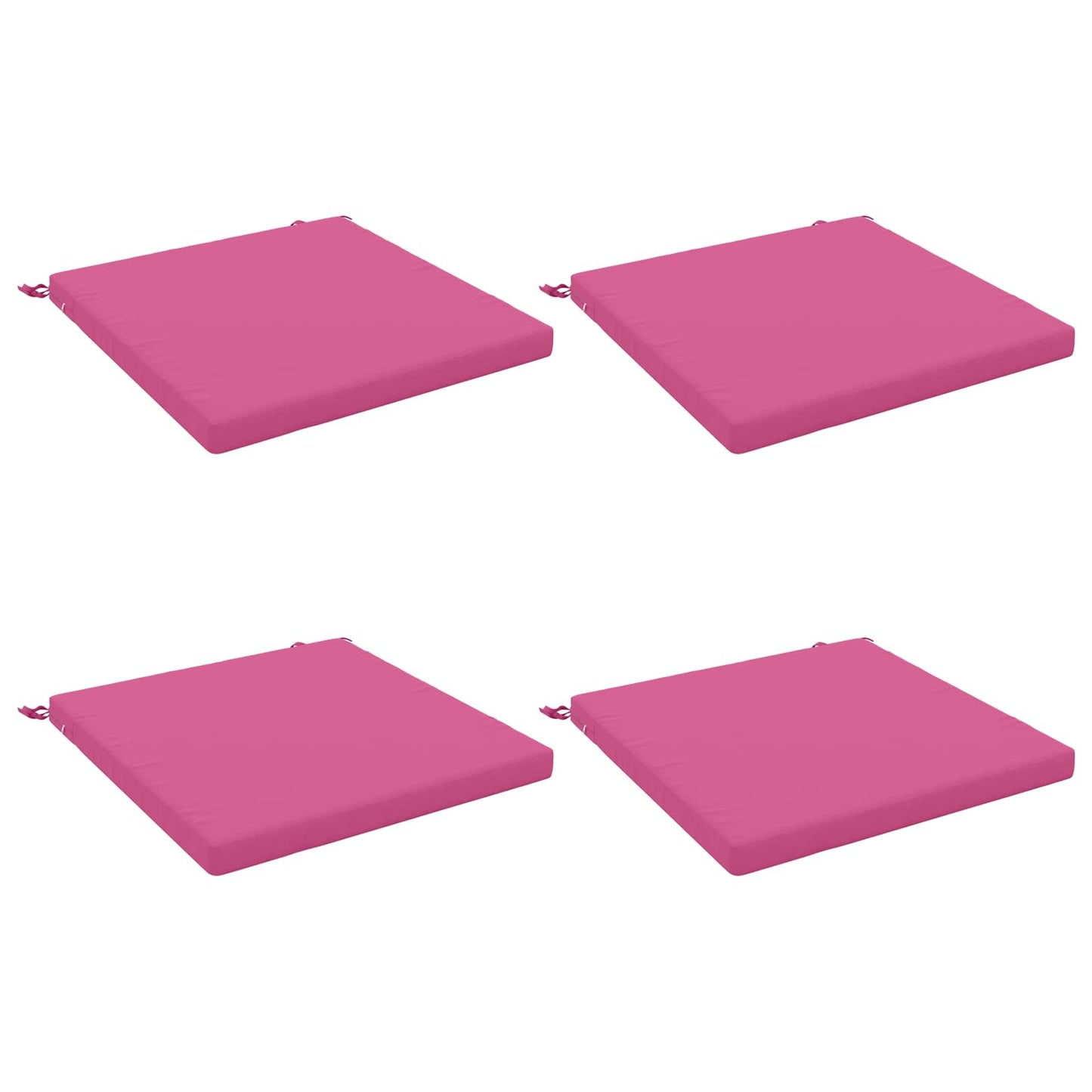 4-Piece Seat Cushions SOEST 4 pcs 100% Polyester Pink