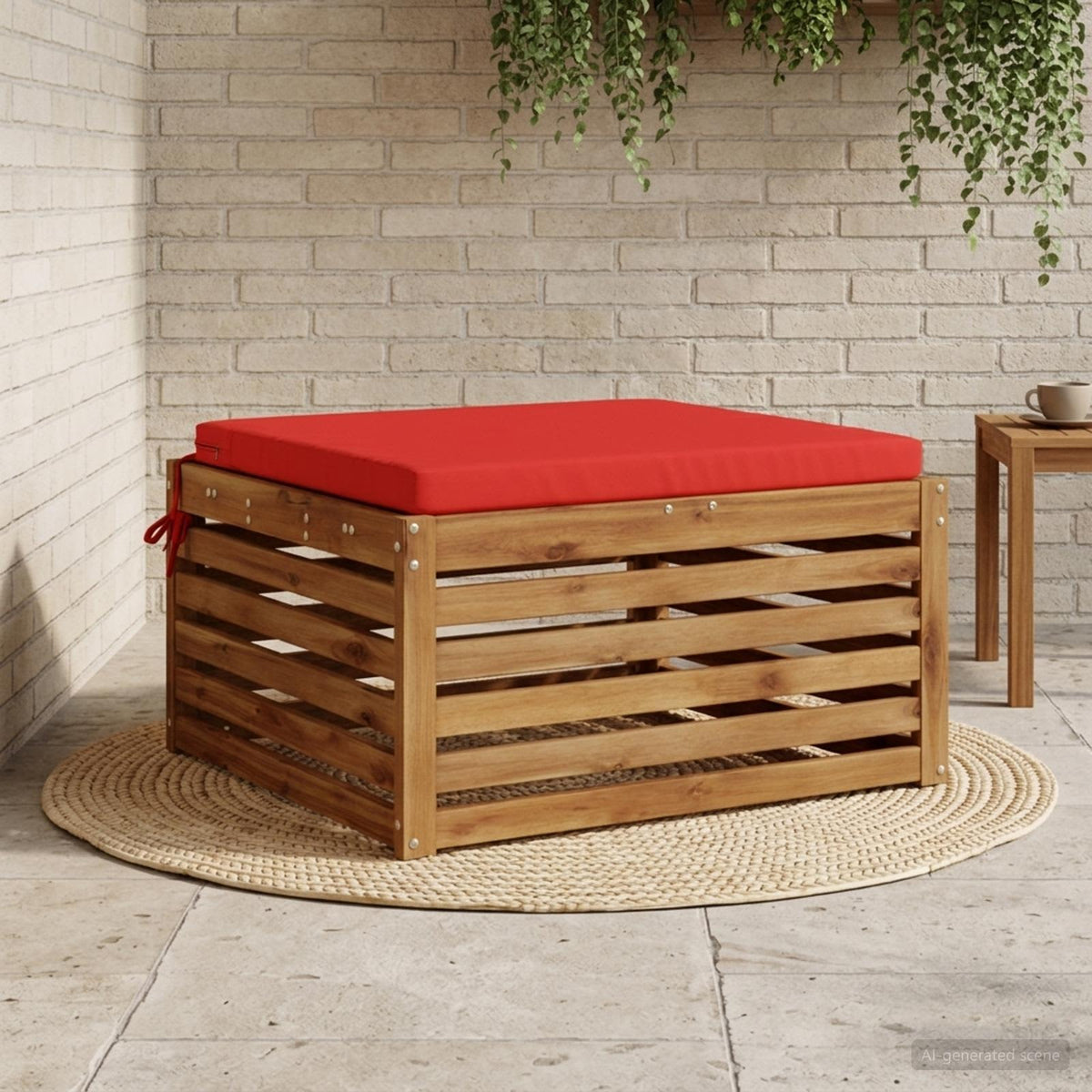 Seat Cushions SOEST 100% Polyester Red 80 x 80 x 5 cm