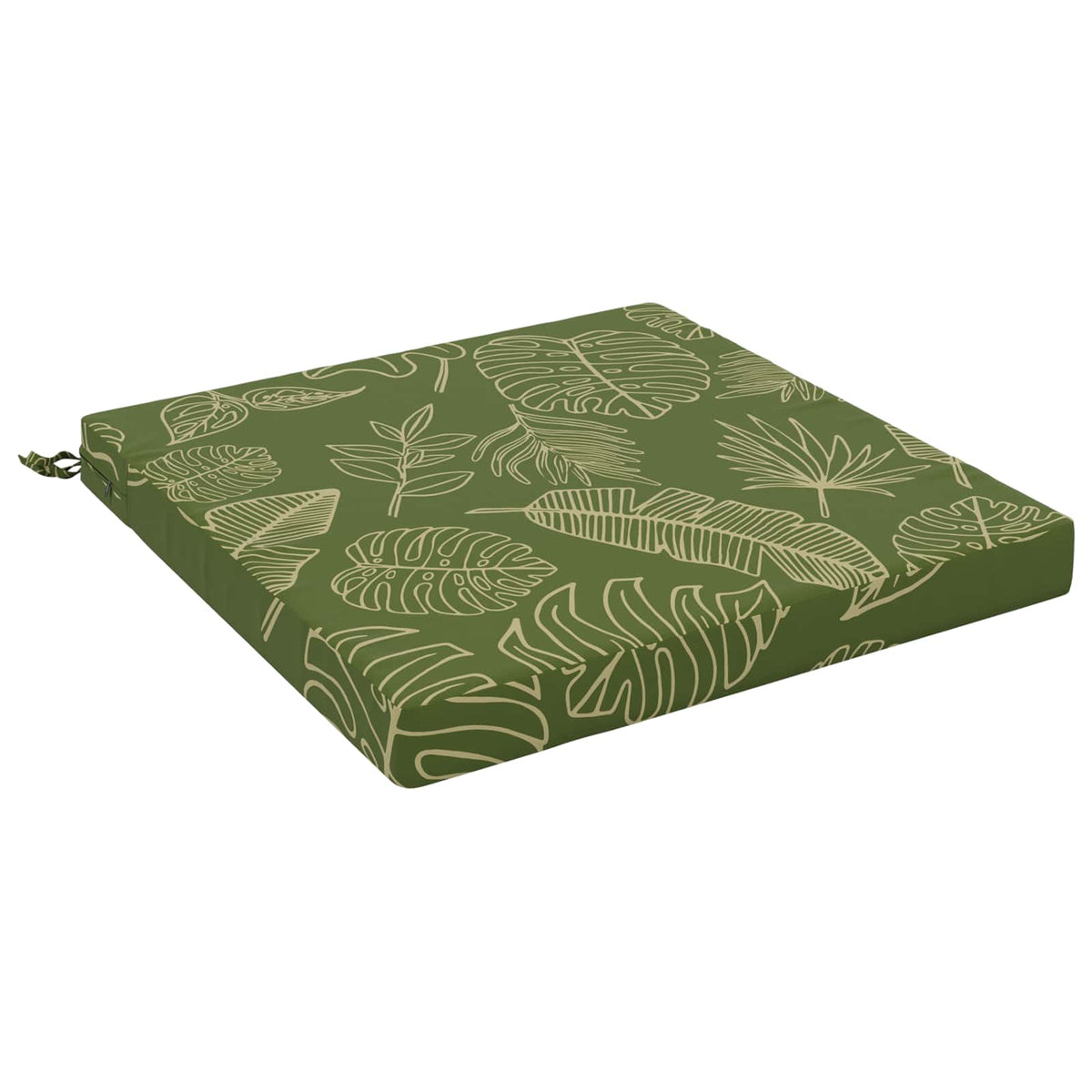 Seat Cushions SOEST 100% Polyester Leaf Design 60 x 60 x 7 cm