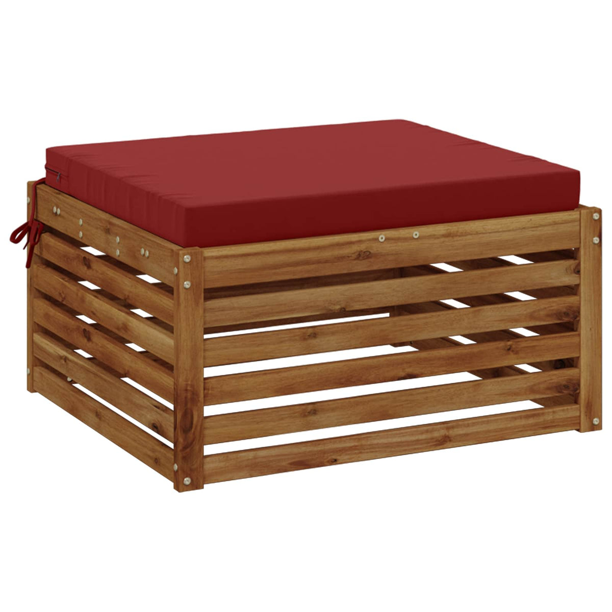 1-Piece Seat Cushion SOEST 100% Polyester Wine Red