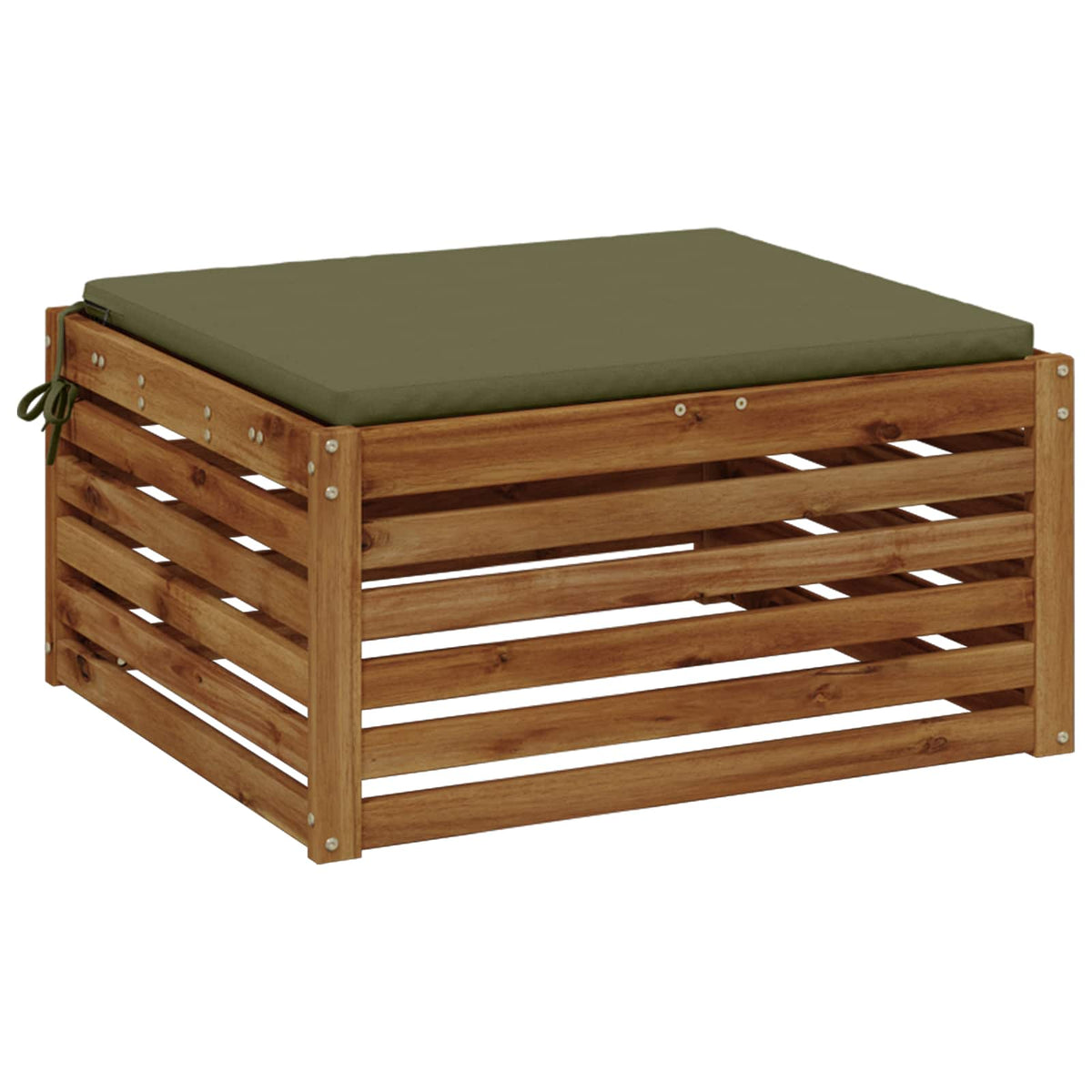 Seat Cushions SOEST 100% Polyester Olive Green 70 x 70 x 3 cm