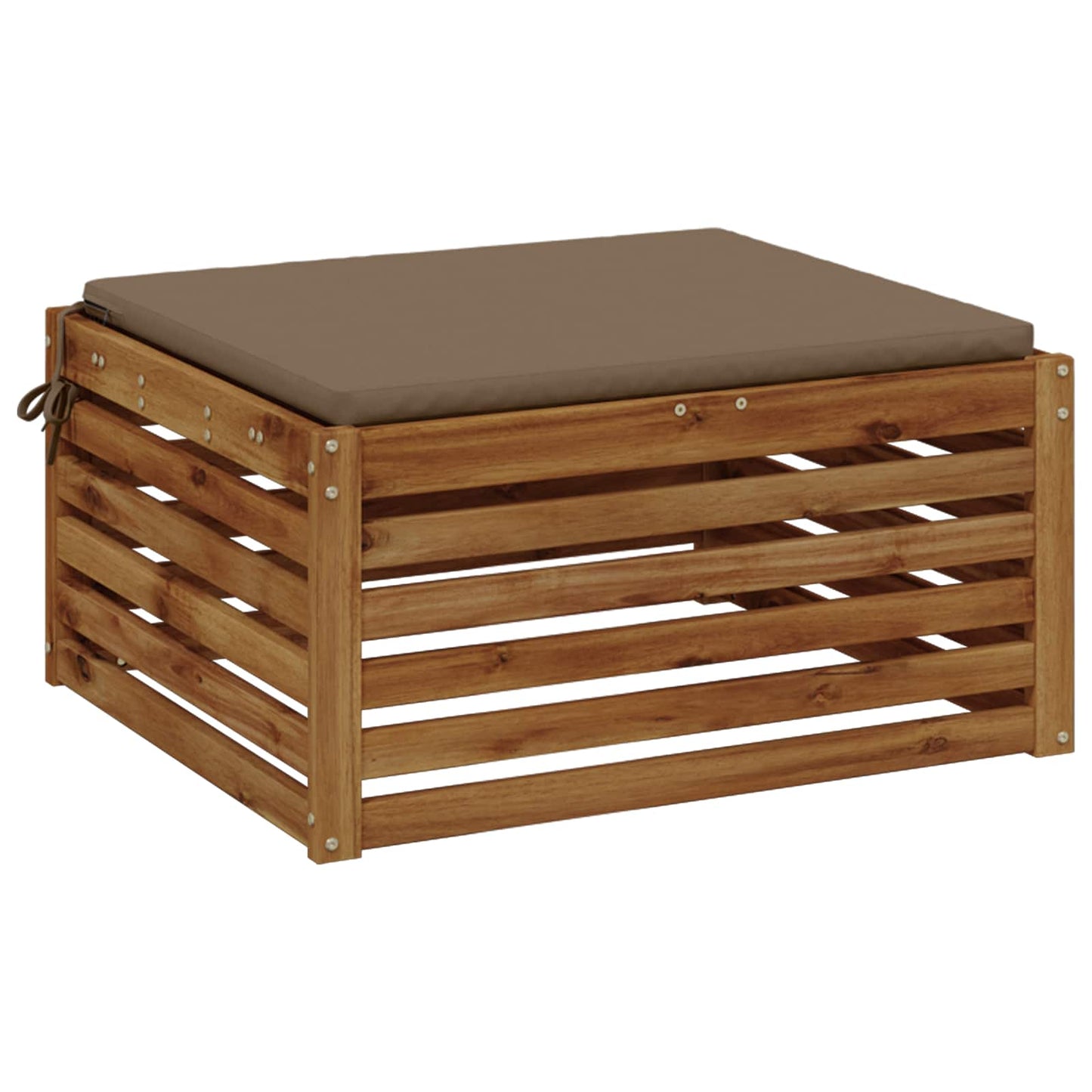 1-Piece Seat Cushion SOEST 100% Polyester Taupe 70 x 70 x 3 cm