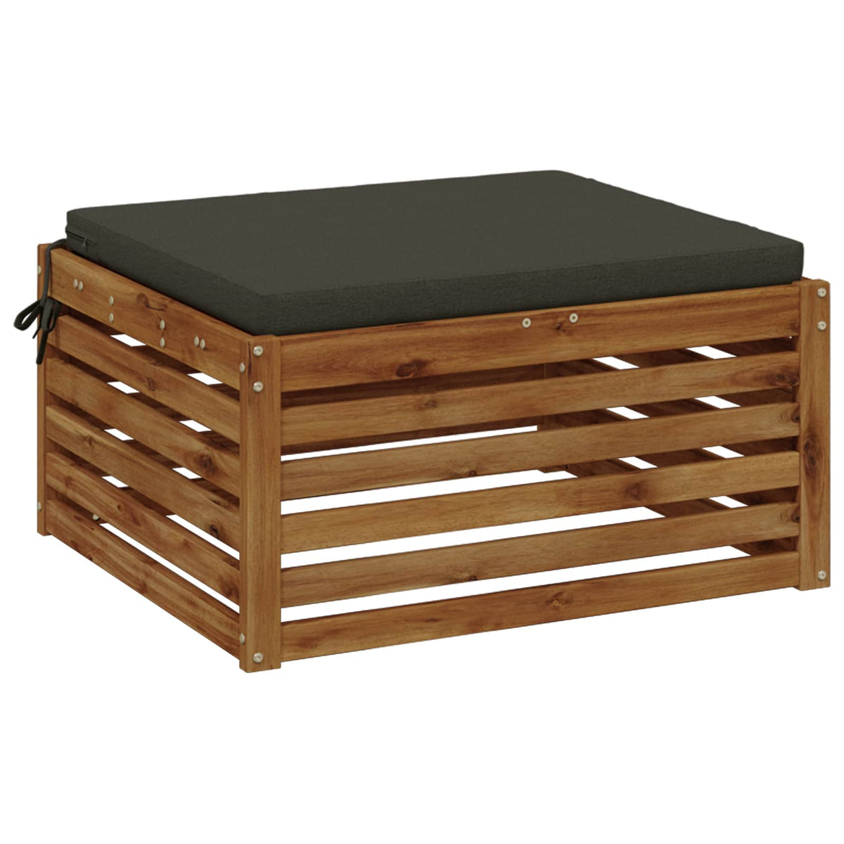 Seat Cushions SOEST 100% Polyester Anthracite 70 x 70 x 5 cm