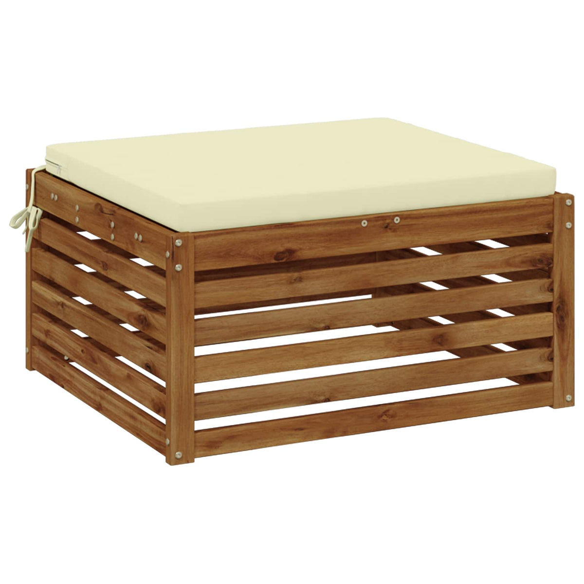 Seat Cushions SOEST 100% Polyester Cream 70 x 70 x 5 cm