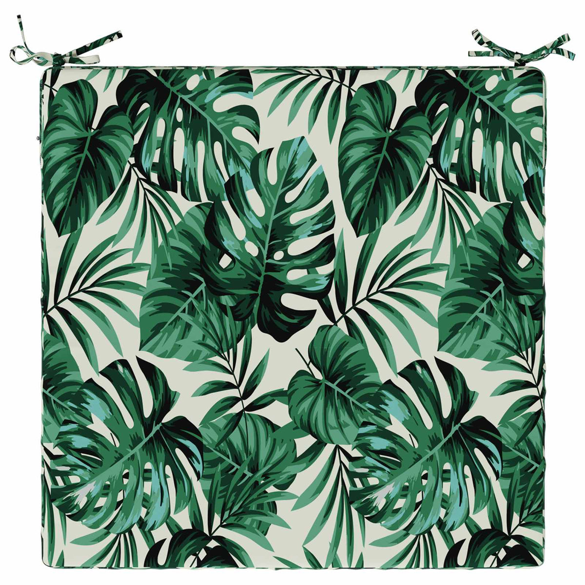 Seat Cushions SOEST 100% Polyester Leaf Pattern 70 x 70 x 5 cm