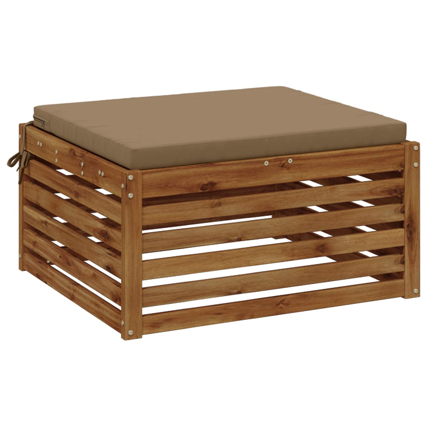 1-Piece Seat Cushion SOEST 100% Polyester Taupe 70 x 70 x 5 cm