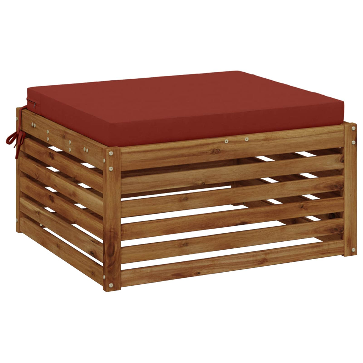Seat Cushions SOEST 100% Polyester Red 70 x 70 x 7 cm