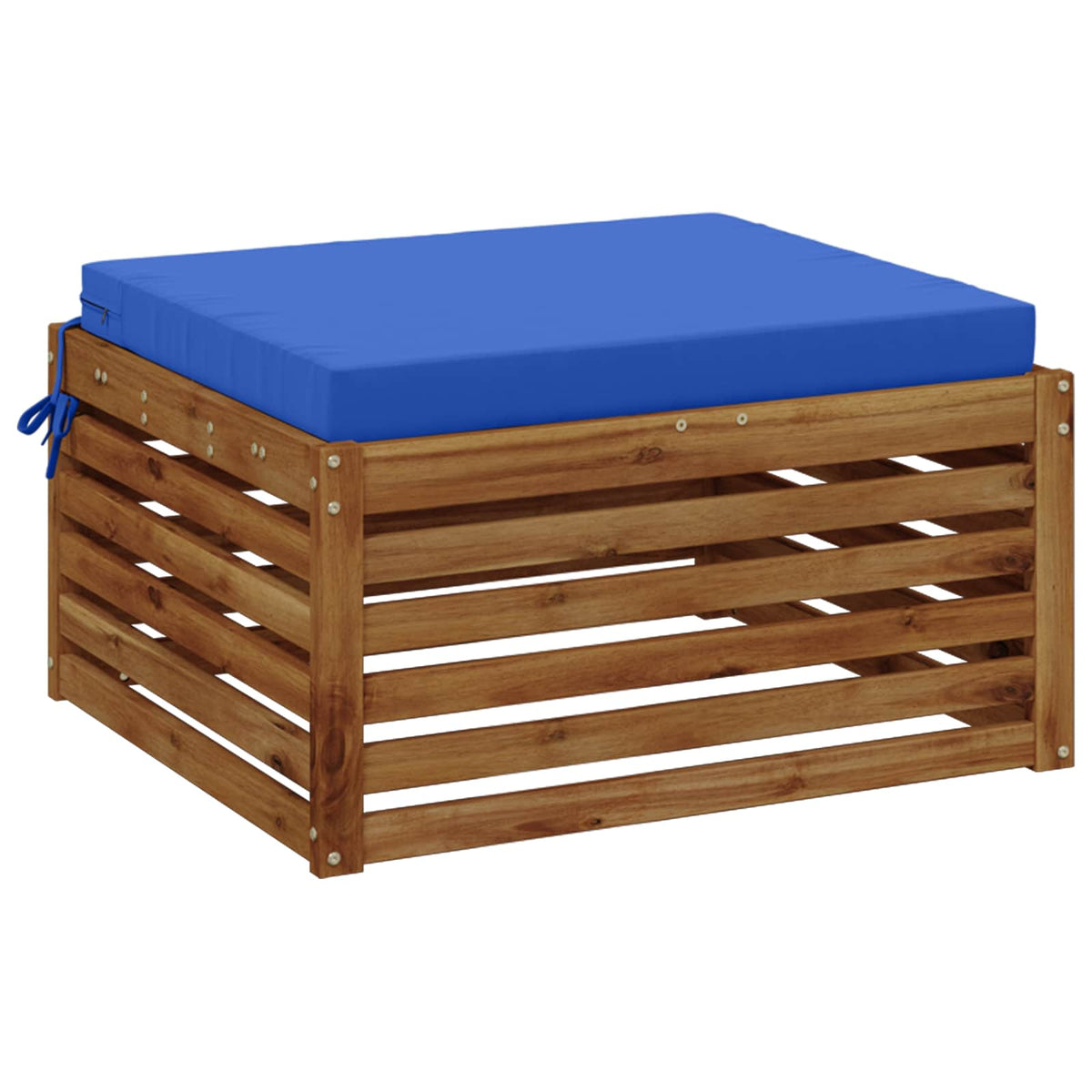 Seat Cushions SOEST 100% Polyester Royal Blue 70 x 70 x 7 cm