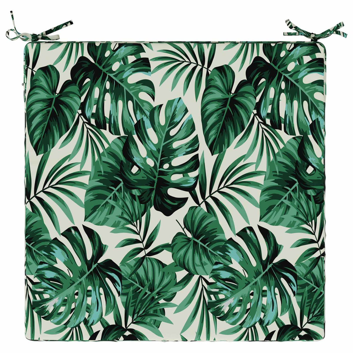 Seat Cushions SOEST 100% Polyester Leaf Pattern 70 x 70 x 7 cm