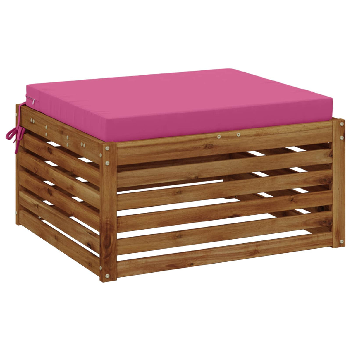 1-Piece Seat Cushion SOEST 100% Polyester Pink 70 x 70 x 7 cm