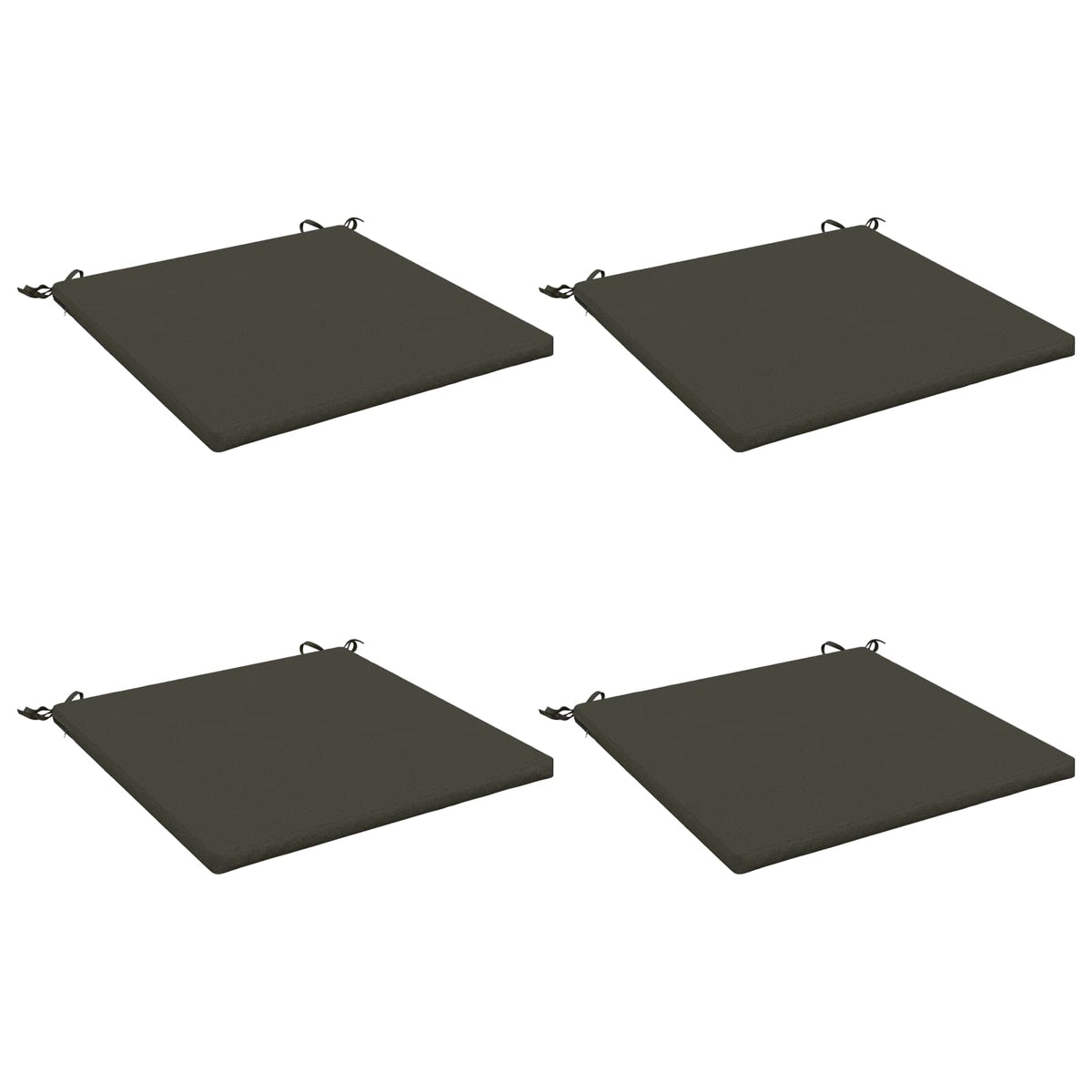 Seat Cushions SOEST 4 pcs 100% Polyester Anthracite