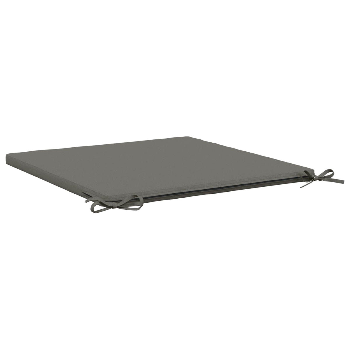 Seat Cushions SOEST 4 pcs 100% Polyester Grey 80 x 80 x 3 cm
