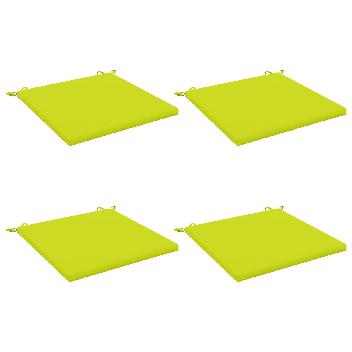 4-Piece Seat Cushions SOEST 4 pcs 100% Polyester Bright Green
