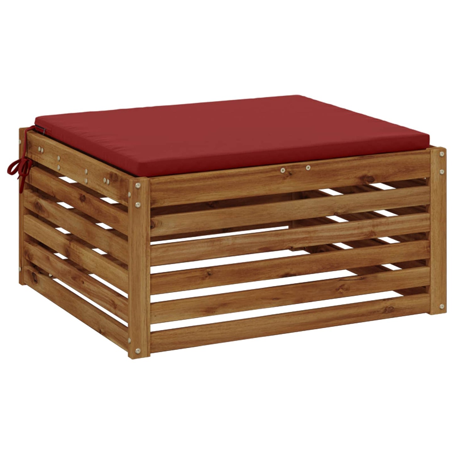 1-Piece Seat Cushion SOEST 100% Polyester Wine Red