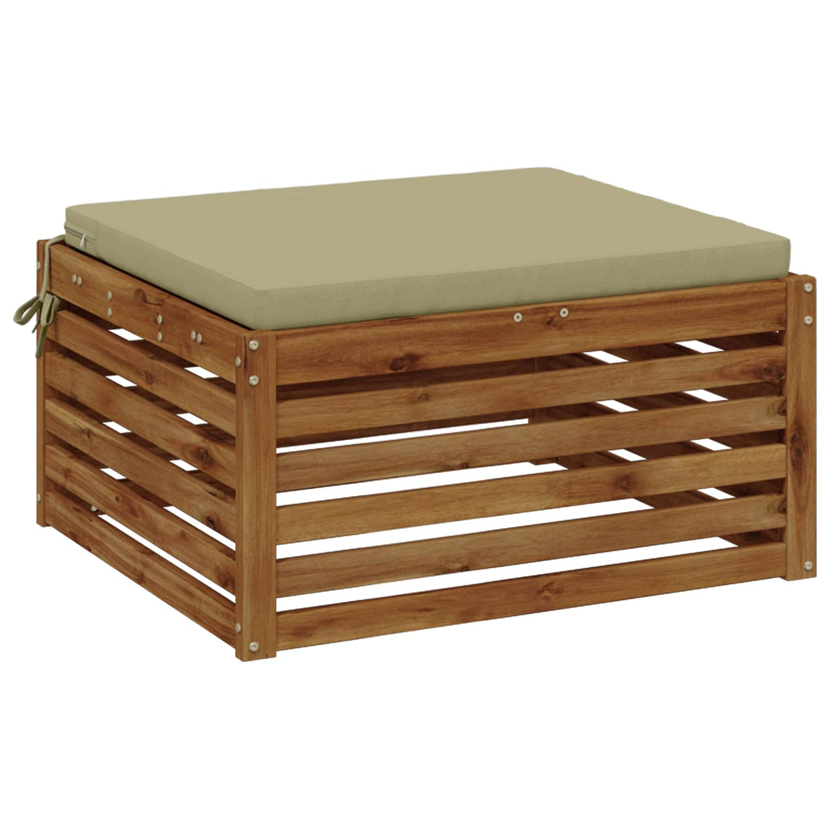Seat Cushions SOEST 100% Polyester Light Green 80 x 80 x 5 cm