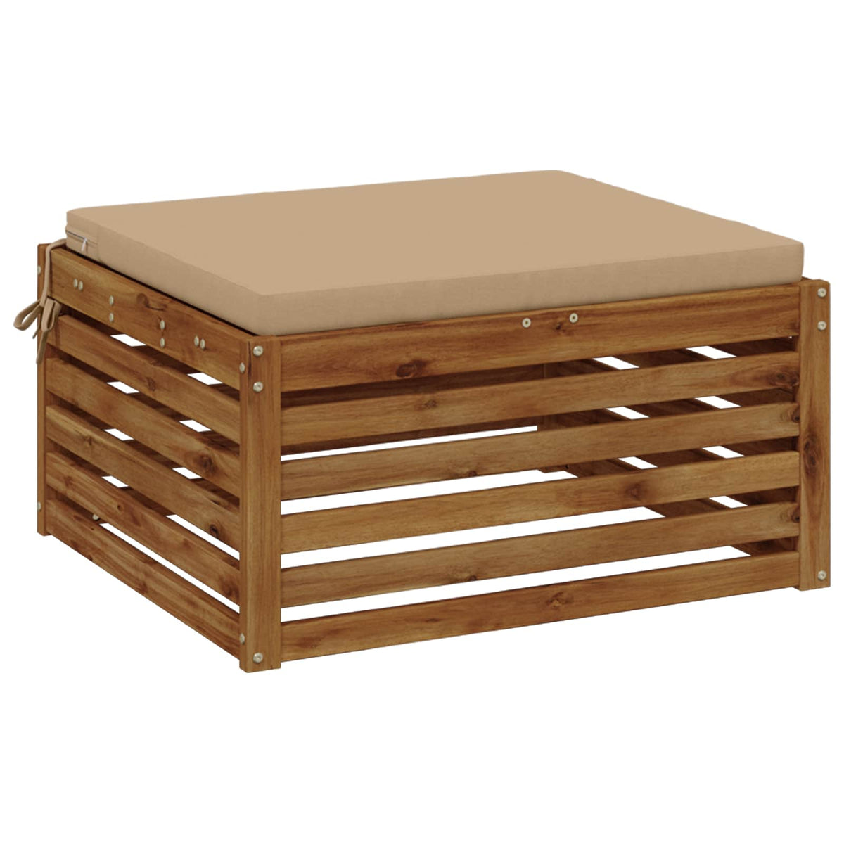 Seat Cushions SOEST 100% Polyester Sand 80 x 80 x 5 cm