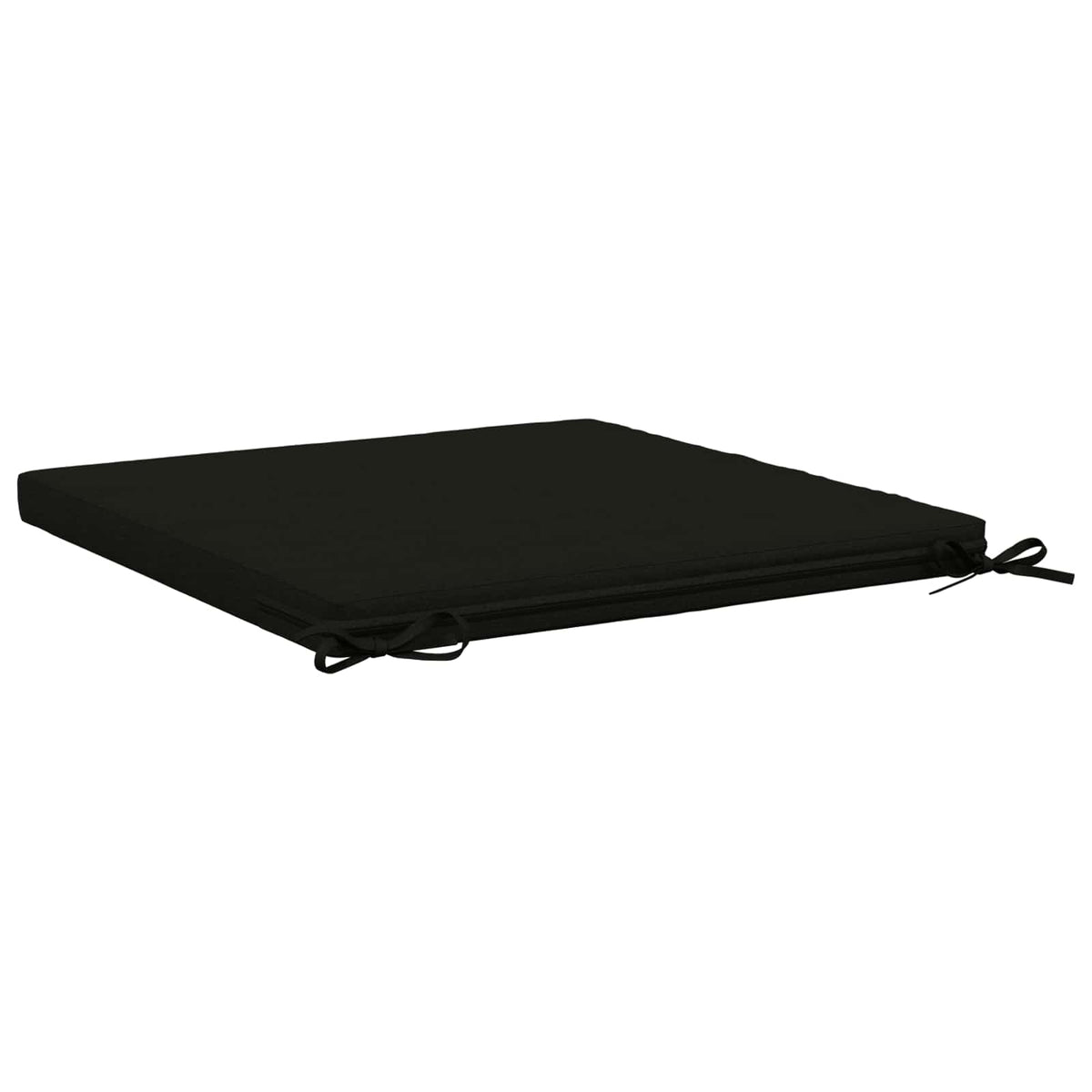 Seat Cushions SOEST 4 pcs 100% Polyester Black 80 x 80 x 5 cm