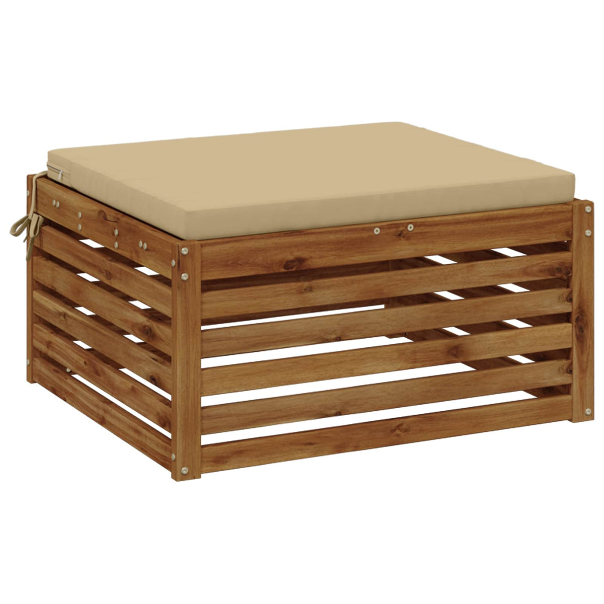 Seat Cushions SOEST 100% Polyester Beige 80 x 80 x 5 cm