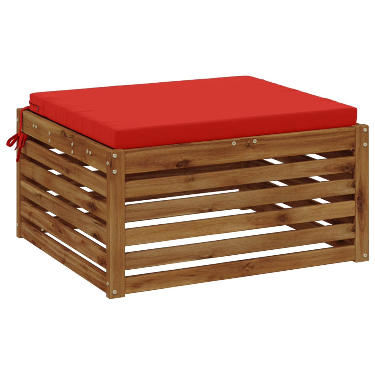 Seat Cushions SOEST 100% Polyester Red 80 x 80 x 5 cm