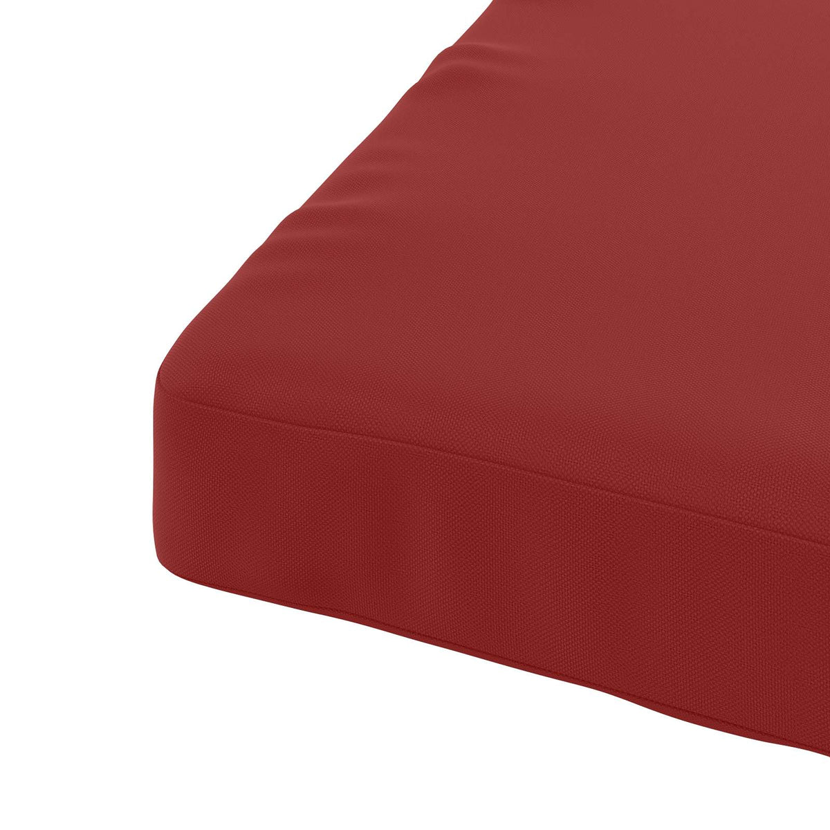 Seat Cushions SOEST 100% Polyester Wine Red 80 x 80 x 5 cm