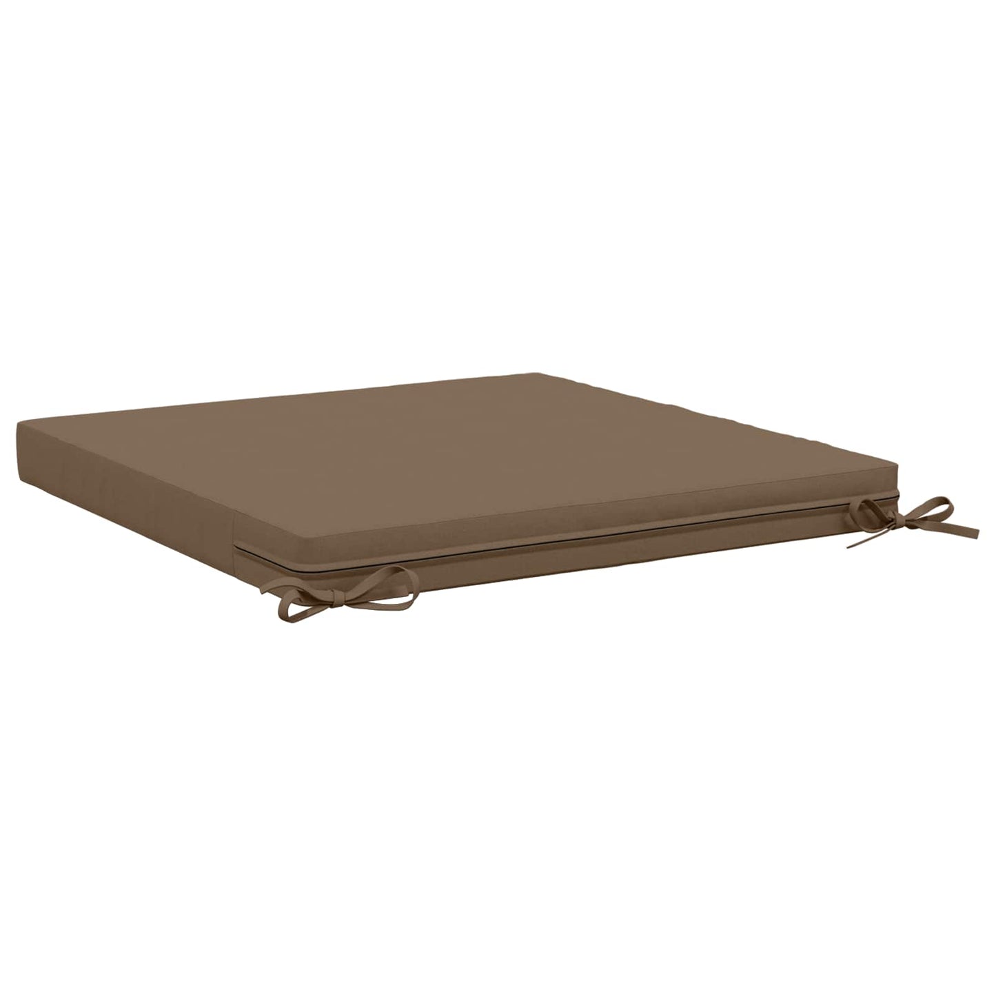 1-Piece Seat Cushion SOEST 100% Polyester Taupe 80 x 80 x 7 cm