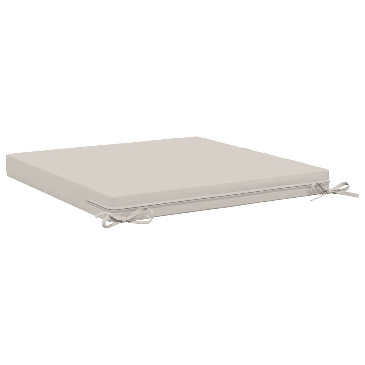 1-Piece Seat Cushion SOEST 100% Polyester White 80 x 80 x 7 cm
