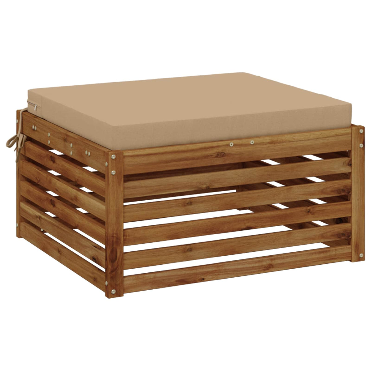 Seat Cushions SOEST 100% Polyester Sand 80 x 80 x 7 cm