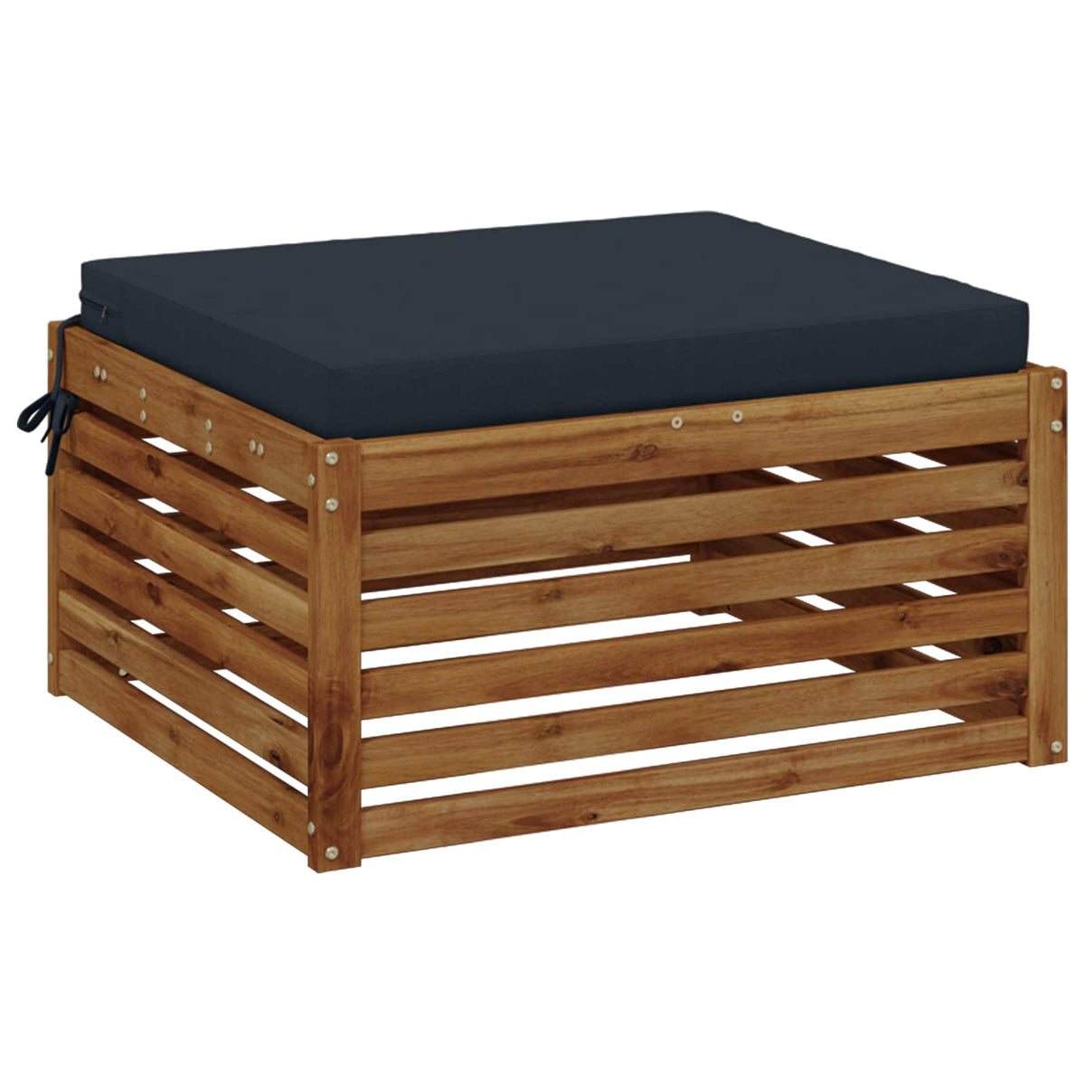 Seat Cushions SOEST 100% Polyester Dark Blue 80 x 80 x 7 cm