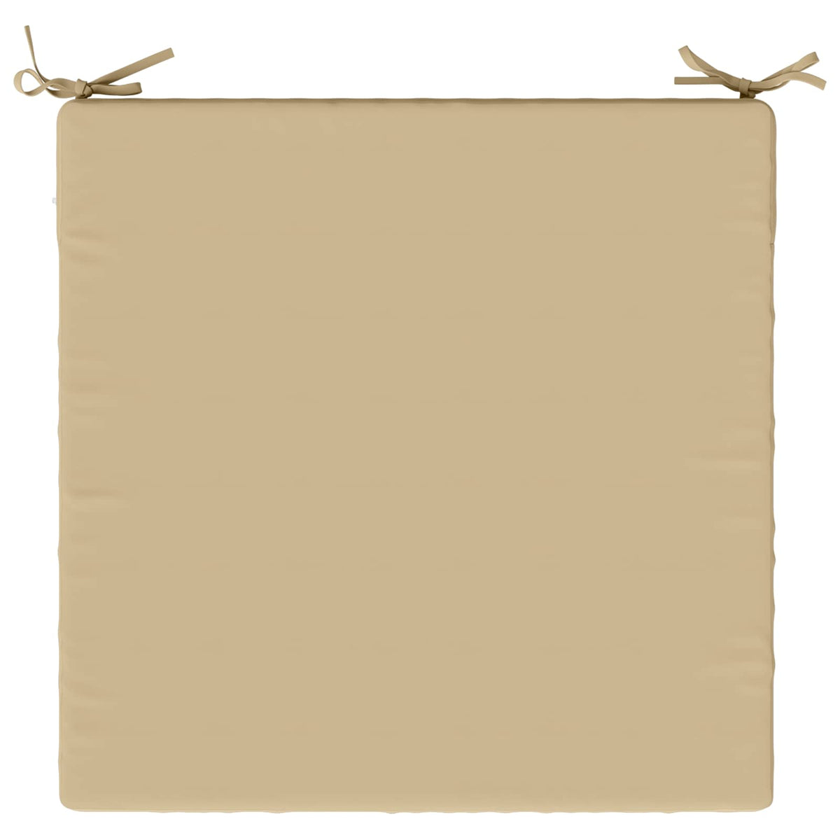 1-Piece Seat Cushion SOEST 100% Polyester Beige 80 x 80 x 7 cm